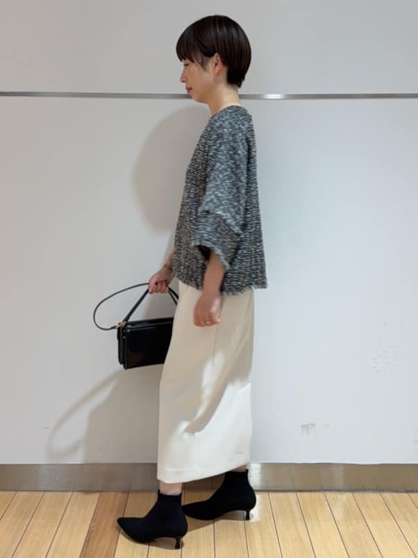 あやさんの「UNTITLED｜【セットアップ可/洗える/ウエストゴム】ダンボールジャージスカート」を使ったコーディネート