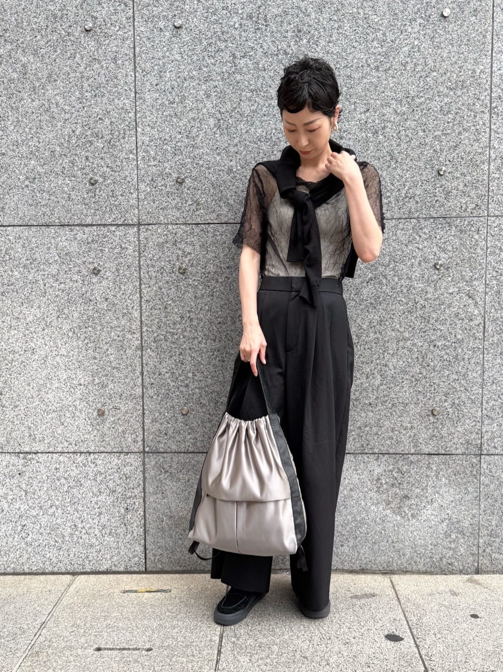 Kさんの「HIROKO HAYASHI｜LUINI SATINE（ルイーニ サティーネ）2wayナップサック」を使ったコーディネート