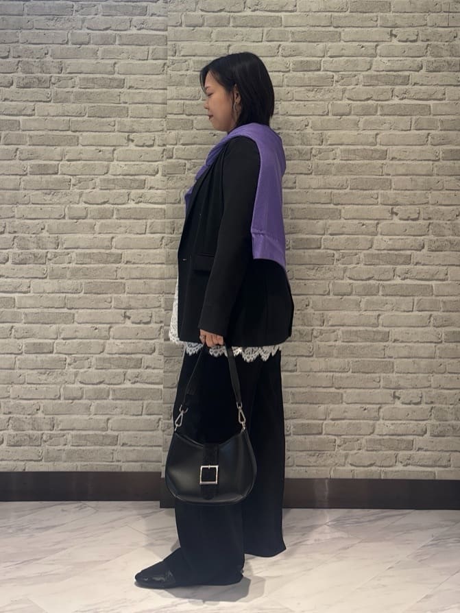 Akiさんの「INDIVI｜【軽く羽織れる！】ダブルジャケット」を使ったコーディネート