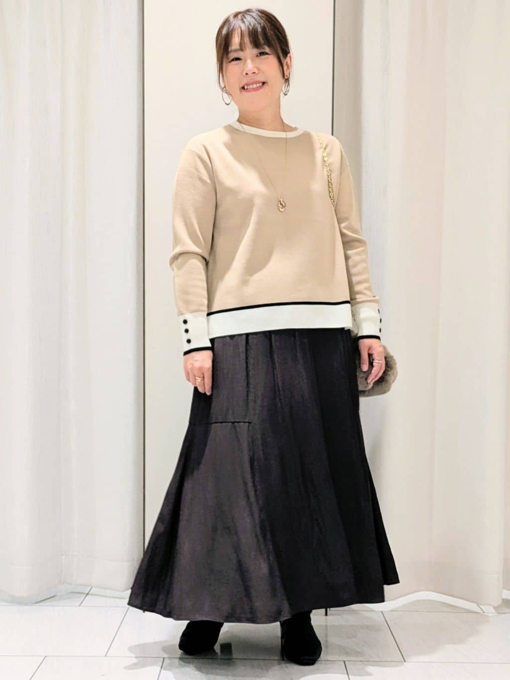 Onumaさんの「UNTITLED｜【アンサンブル可/洗える】ウールミラノリブニット」を使ったコーディネート