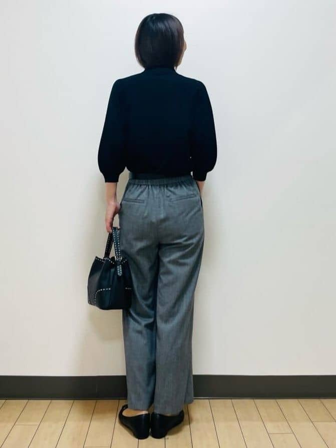 Riiさんの「Reflect｜【透けにくい◎】衿付き七分袖ニット」を使ったコーディネート