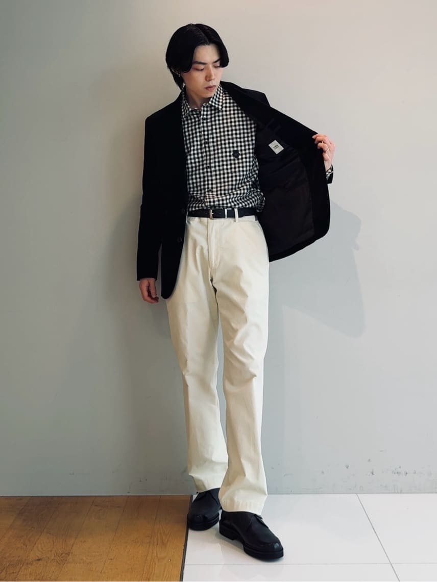 Tightさんの「TAKEO KIKUCHI｜【Sサイズ～】ストレッチコーデュロイ ジャケット」を使ったコーディネート