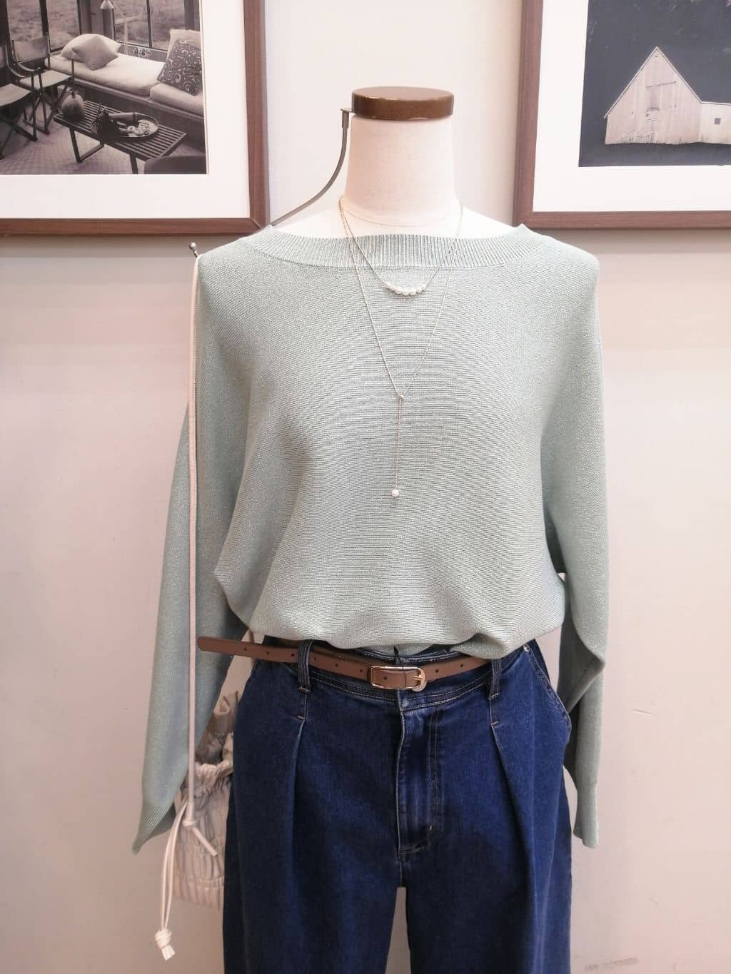 maiさんの「SHOO･LA･RUE｜◆【洗える】ニットポインテッドローファー」を使ったコーディネート