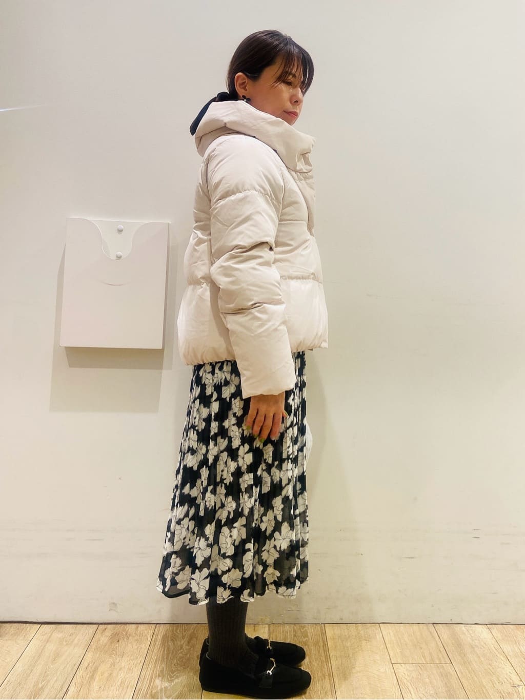 YUKOさんの「index｜KAWADAダウンショートコート【撥水／洗濯機OK／静電気防止裏地】《XS～LL》」を使ったコーディネート