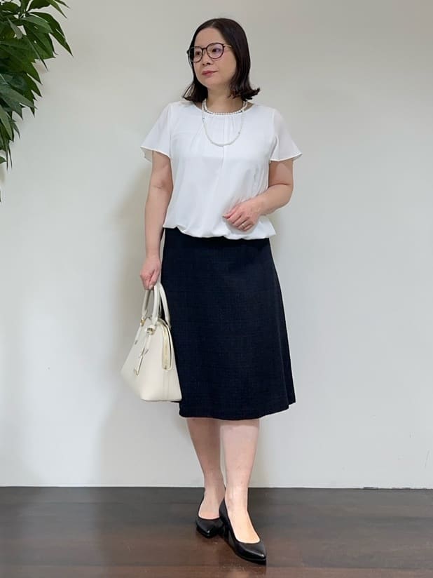 Asamiさんの「UNTITLED｜【追加6/日本製】2連フェイクパールネックレス」を使ったコーディネート