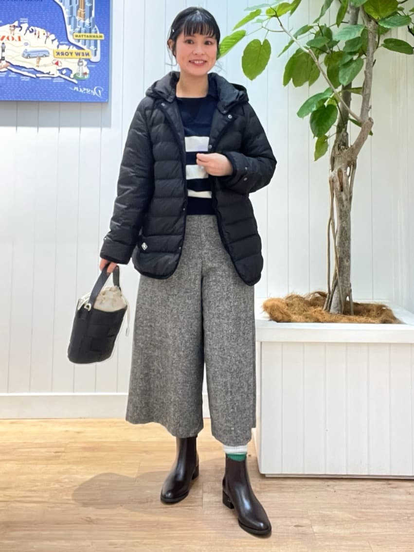 mikaさんの「Dessin｜【撥水・2WAY】ミュラーダウンコートミドル丈」を使ったコーディネート