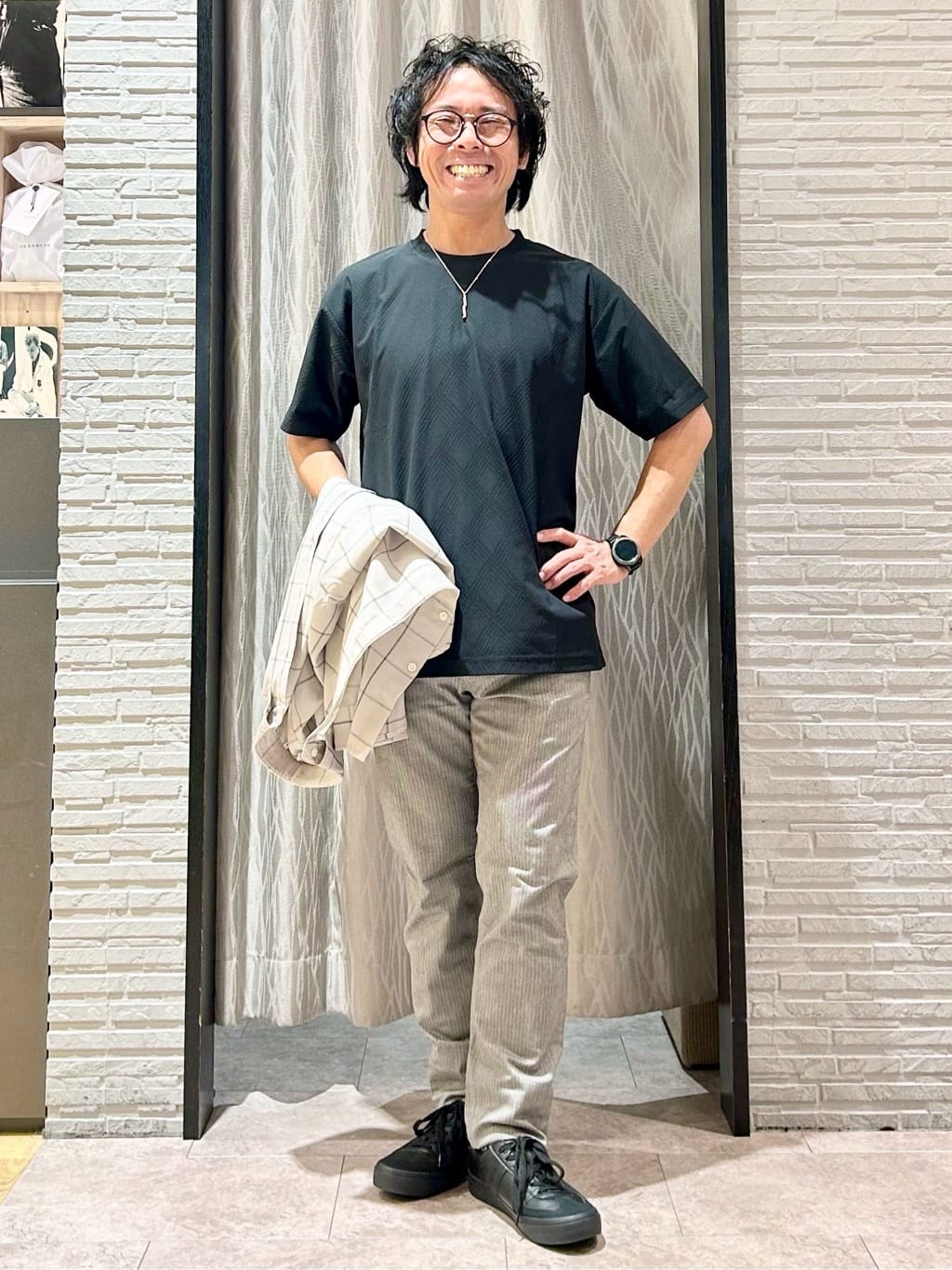 KENJI Iさんの「THE SHOP TK｜ドレスクールシャツ　【イージーケア/通気性/速乾】」を使ったコーディネート