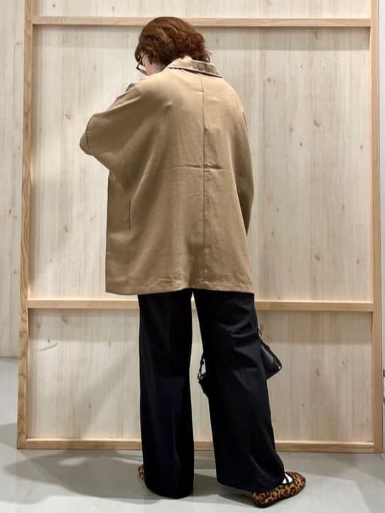 nakoさんの「THE SHOP TK｜ドルマン半袖ジャケット【洗える】」を使ったコーディネート