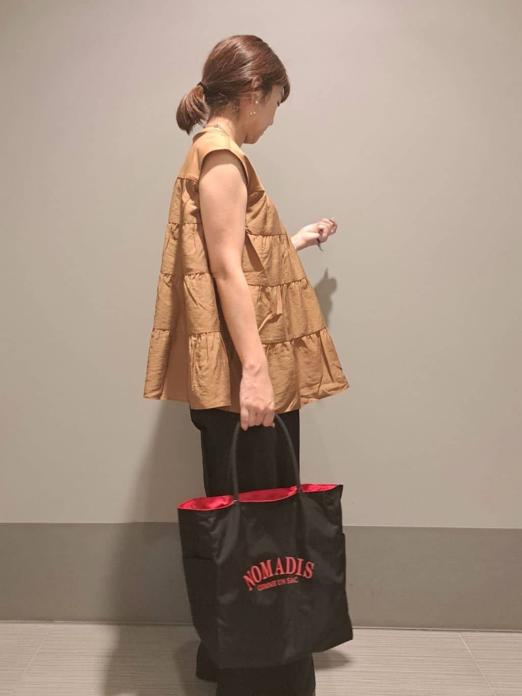 Takahashiさんの「DRESSTERIOR｜◆【接触冷感/イージーケア】ティアードコンビカットソー」を使ったコーディネート