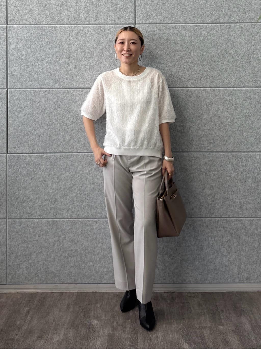 kotakiさんの「INDIVI｜ヘアリージャカードトップス」を使ったコーディネート