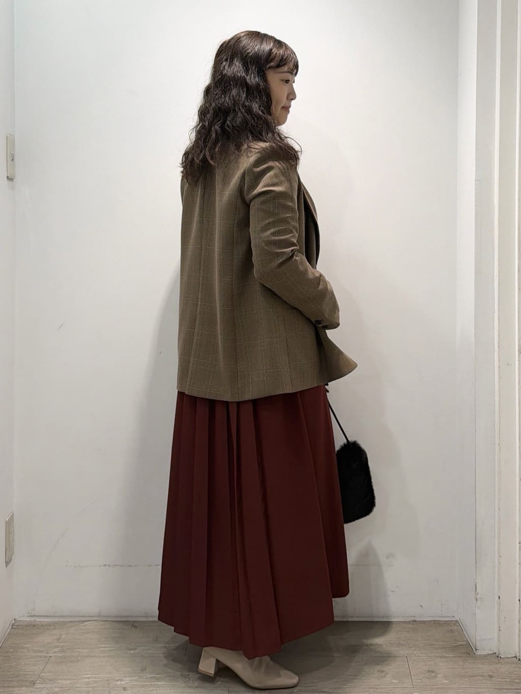 sumicaさんの「OPAQUE.CLIP｜【11色展開】フェイクファースクエアミニポシェット」を使ったコーディネート