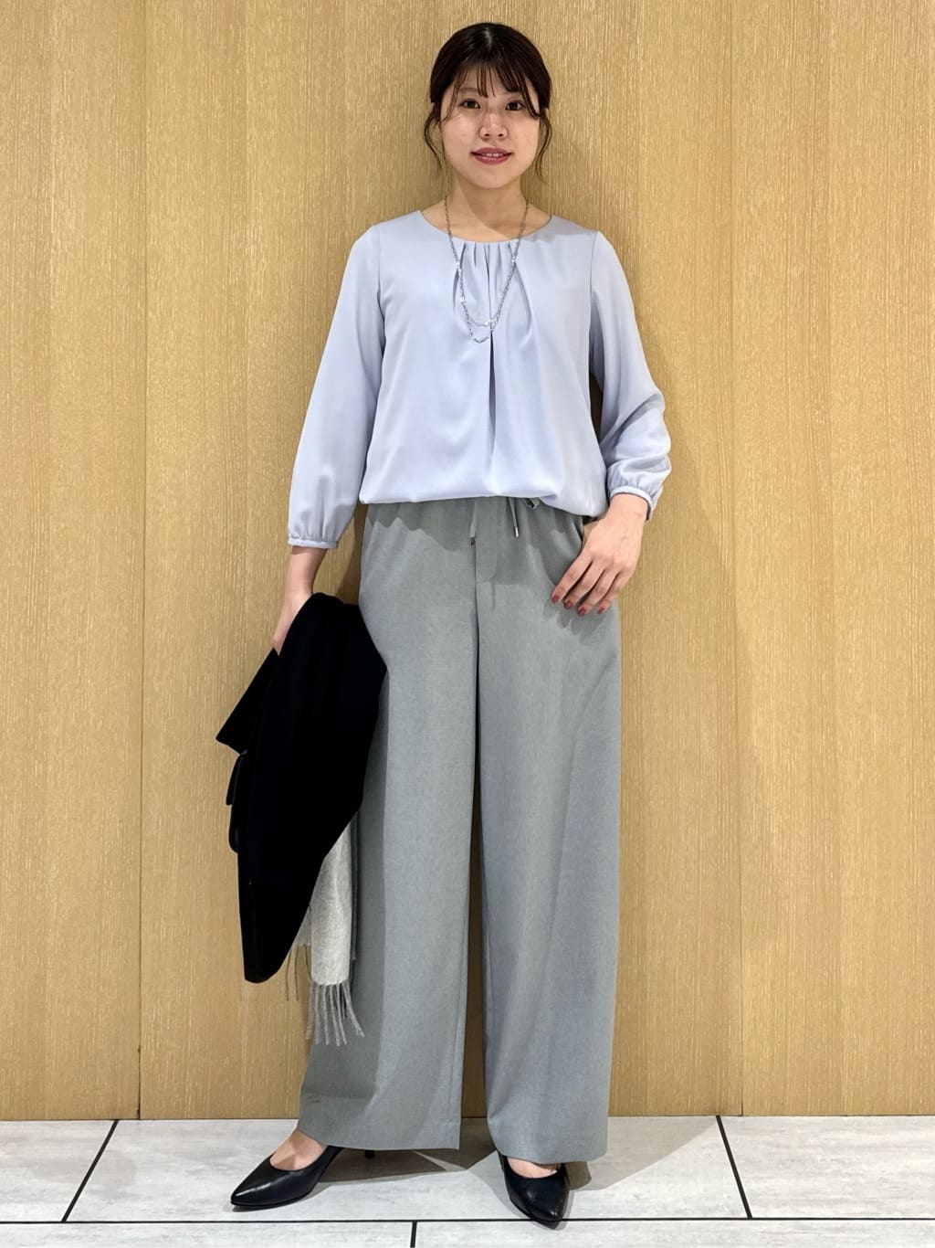 nanaさんの「UNTITLED｜【洗える/ボタンなし】ミラノリブカーディガン」を使ったコーディネート