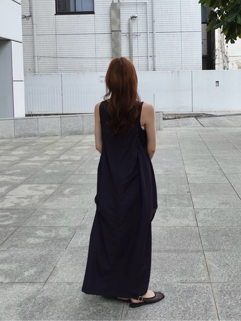 mitsukiさんの「INDIVI｜イレギュラータックナイロンワンピース」を使ったコーディネート