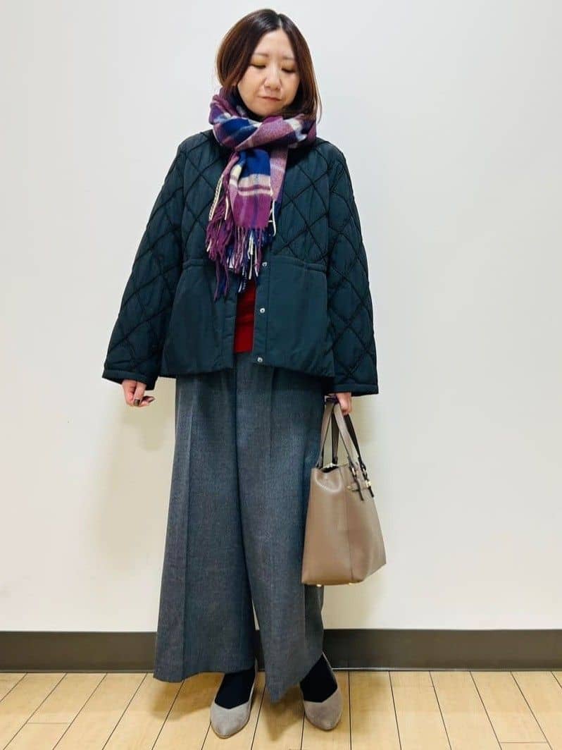 miiiさんの「Reflect｜【気軽な羽織に◎】中綿キルティングショートコート」を使ったコーディネート