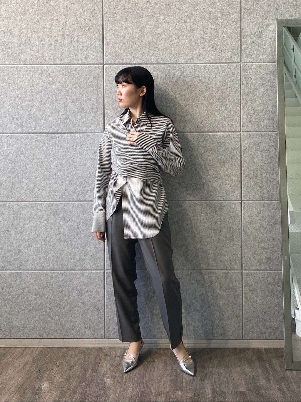 rinaさんの「INDIVI｜【接触冷感／セットアップ対応】イージーテーパードパンツ【通勤・セレモニー】」を使ったコーディネート