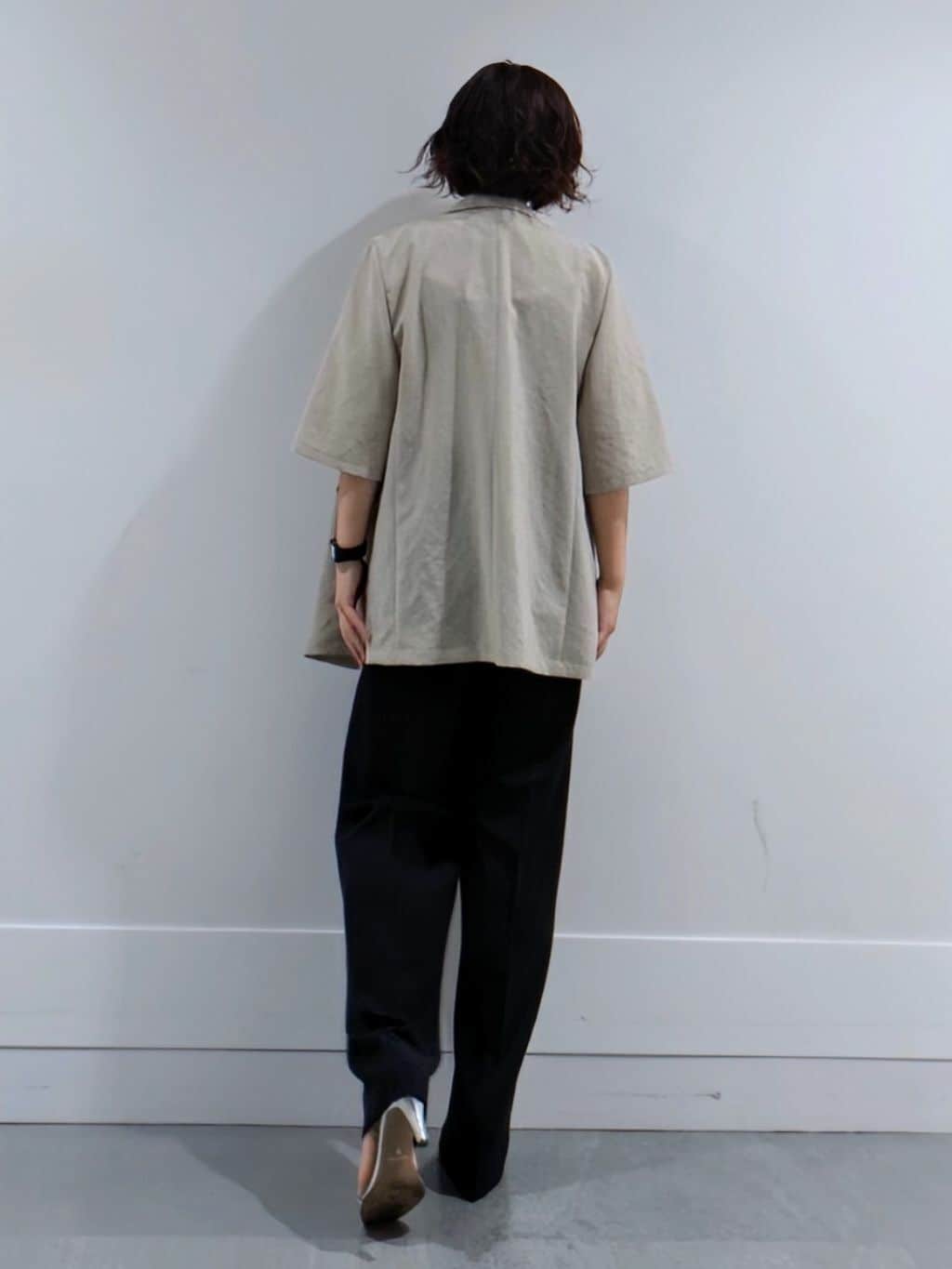 ミズタさんの「UNTITLED｜【吸水速乾/洗える】ハーフスリーブジャケット」を使ったコーディネート
