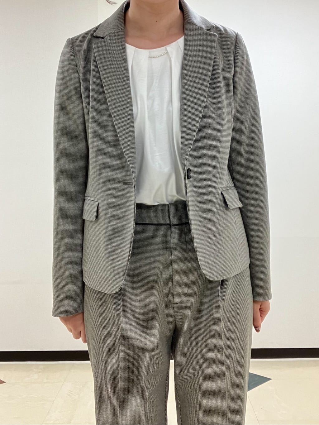 MAYUKIさんの「index｜《5色展開／XS-LLサイズ》ストレッチテーラードジャケット／セットアップ対応【イージーアイロン】」を使ったコーディネート