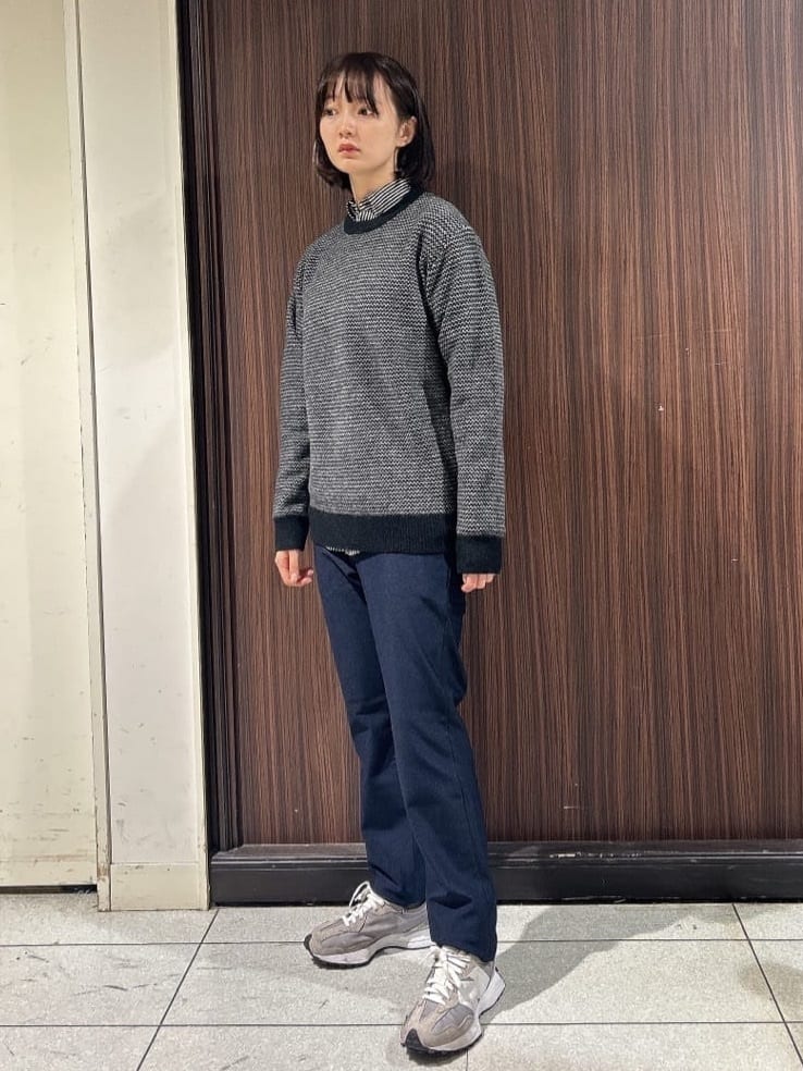 さやさんの「TAKEO KIKUCHI｜【抗菌防臭/シーズンレス】シアサッカー ジャージシャツ」を使ったコーディネート
