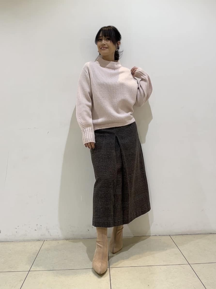 watanabeさんの「UNTITLED｜【洗える】スポンディッシュ ボトルネックニット」を使ったコーディネート