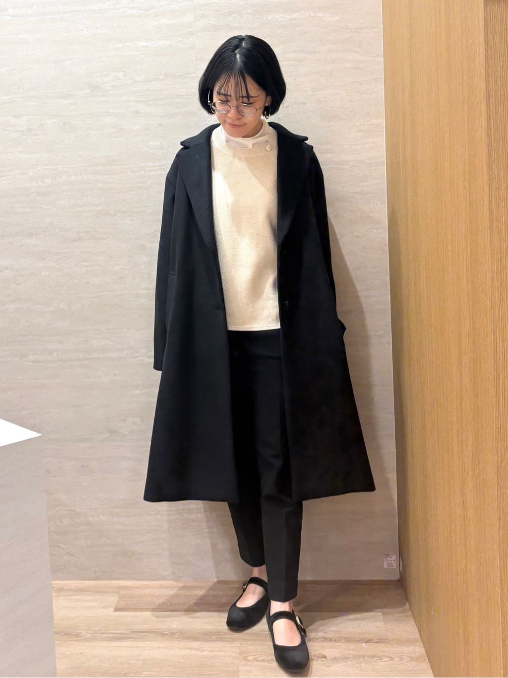 JIMAさんの「OPAQUE.CLIP｜カシミヤブレンドウールチェスターコート」を使ったコーディネート