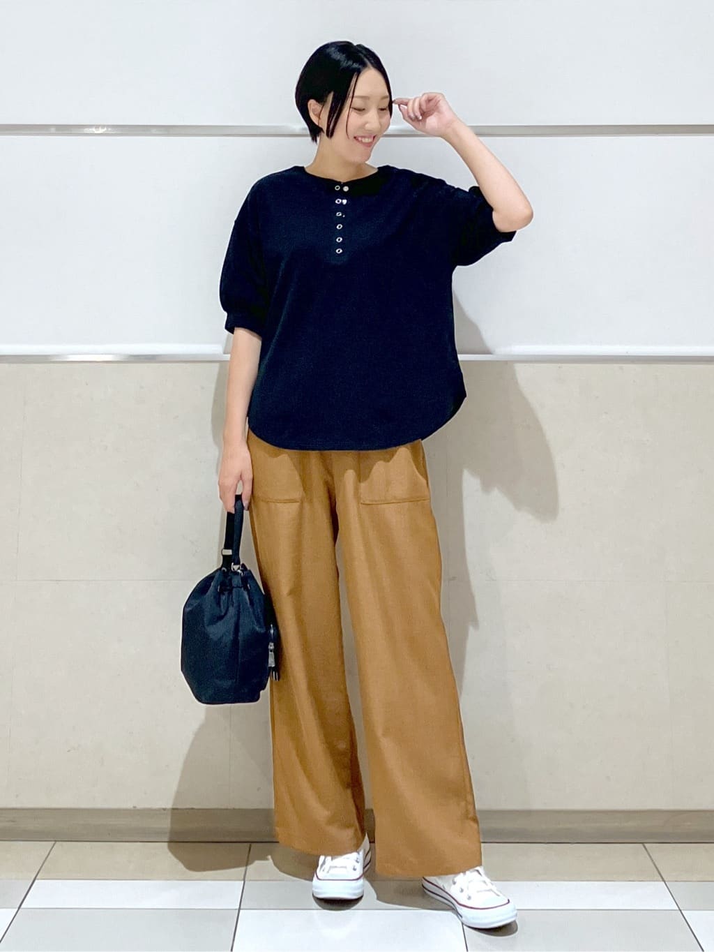 eriko さんの「Dessin｜【洗える】シアーオンブレーチェックシャツ」を使ったコーディネート