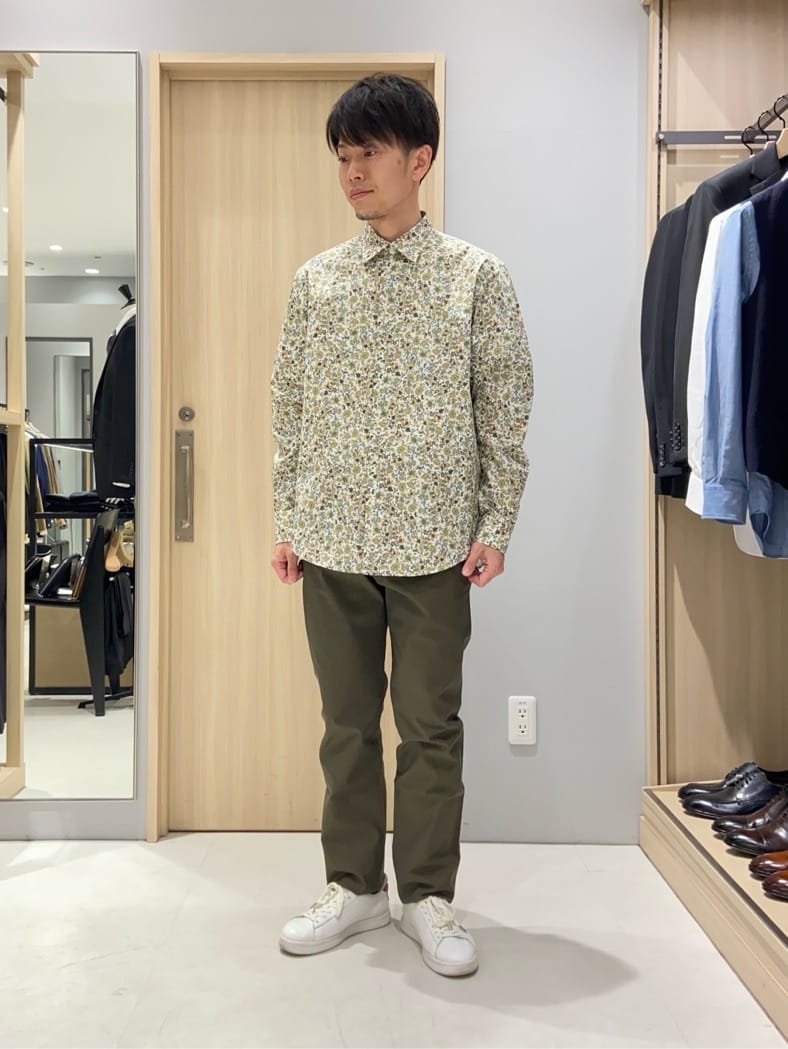 わいずみさんの「TAKEO KIKUCHI｜【尾州織】リネンブレンド メッシュ ジャケット」を使ったコーディネート