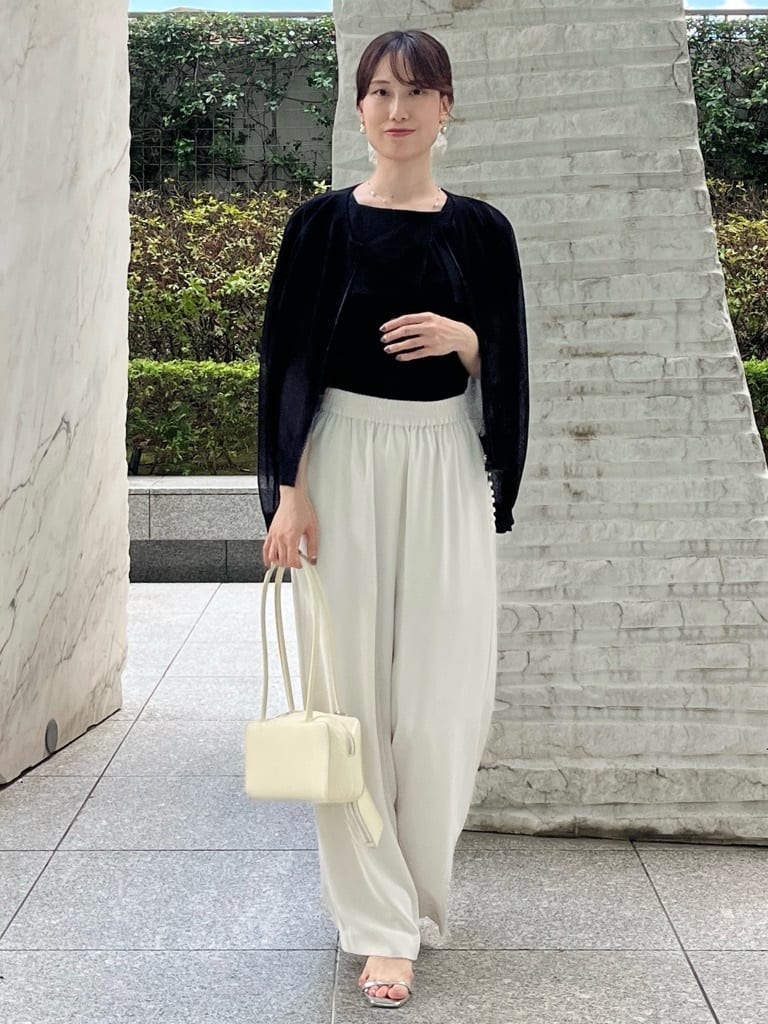 はばさんの「Couture brooch｜LEVITAシアージップアップブルゾン」を使ったコーディネート