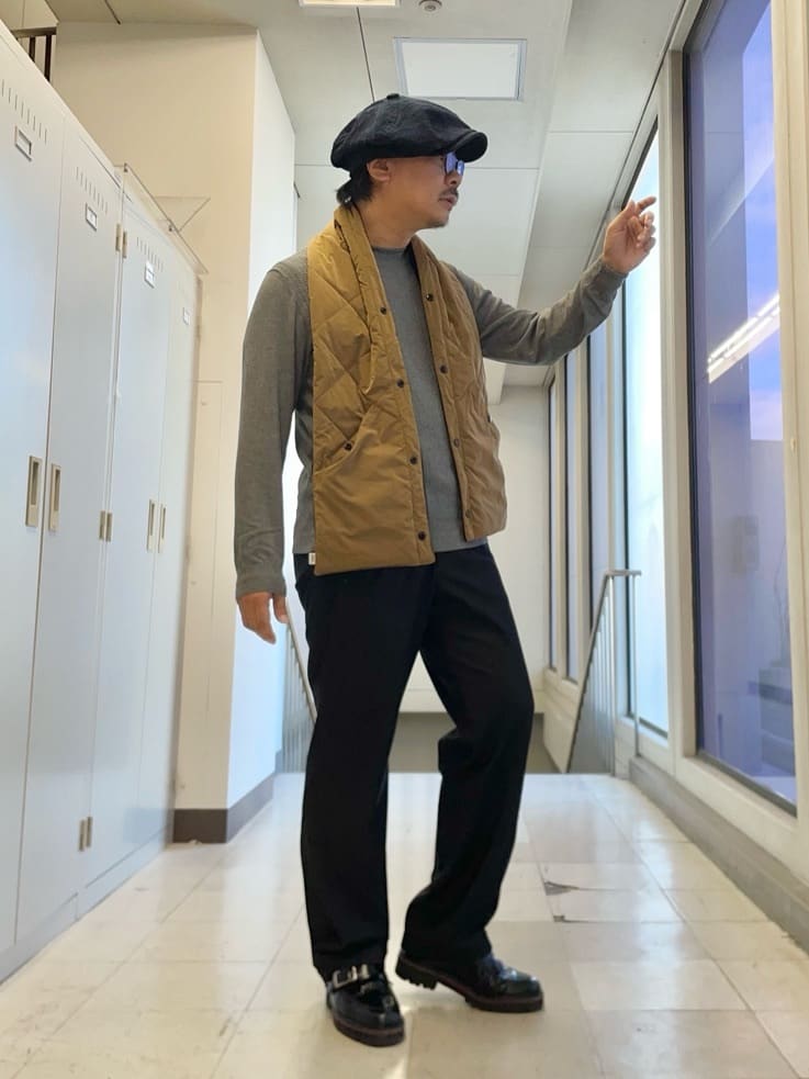 MAKOTO AIさんの「TAKEO KIKUCHI｜ハイゲージ モックネック ニット プルオーバー」を使ったコーディネート