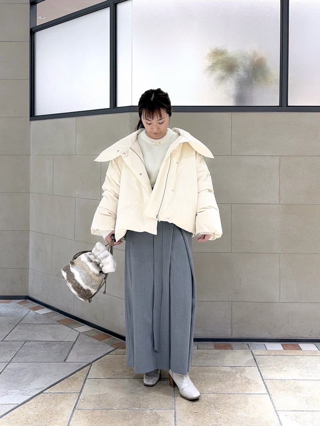 よねさんの「INDIVI｜ハートラインネックレス」を使ったコーディネート