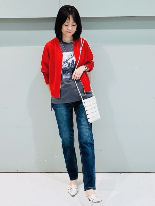makiさんの「UNTITLED｜【Healthy DENIM&times;UNTITLED】別注 R Mrytle（リマートル）テーパードデニム」を使ったコーディネート