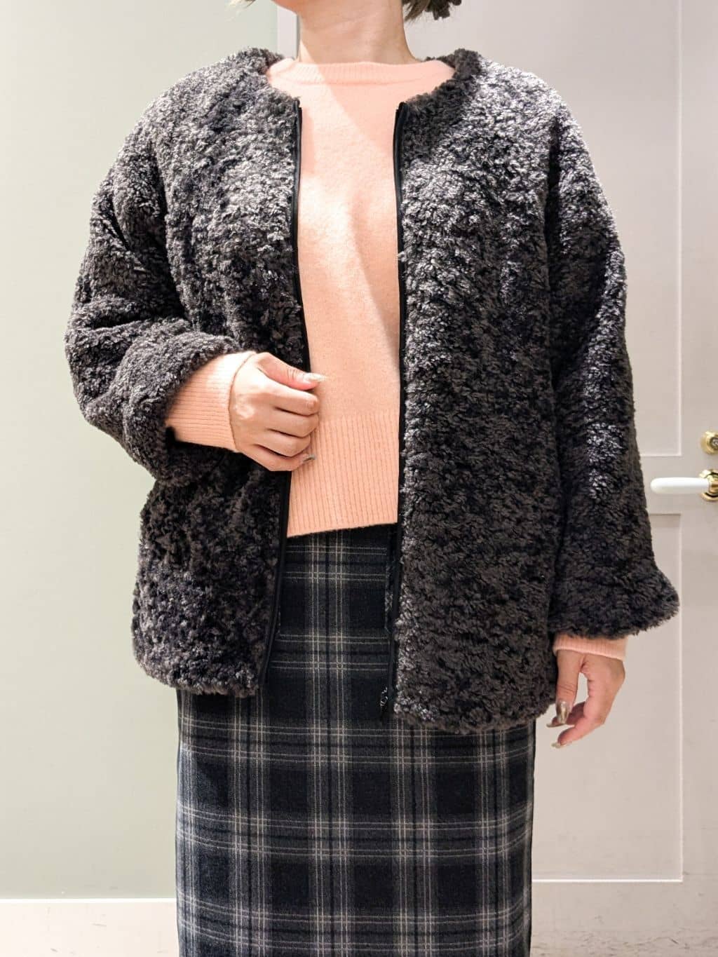 kuwawaさんの「grove｜最終お値下げ！！【名品アウター/3WAY・はっ水】ボアライナー付きモッズコート」を使ったコーディネート