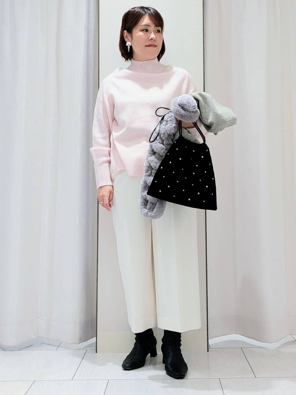 Onumaさんの「UNTITLED｜【8色展開/洗える】ウールカシミヤ ハイネックニット」を使ったコーディネート