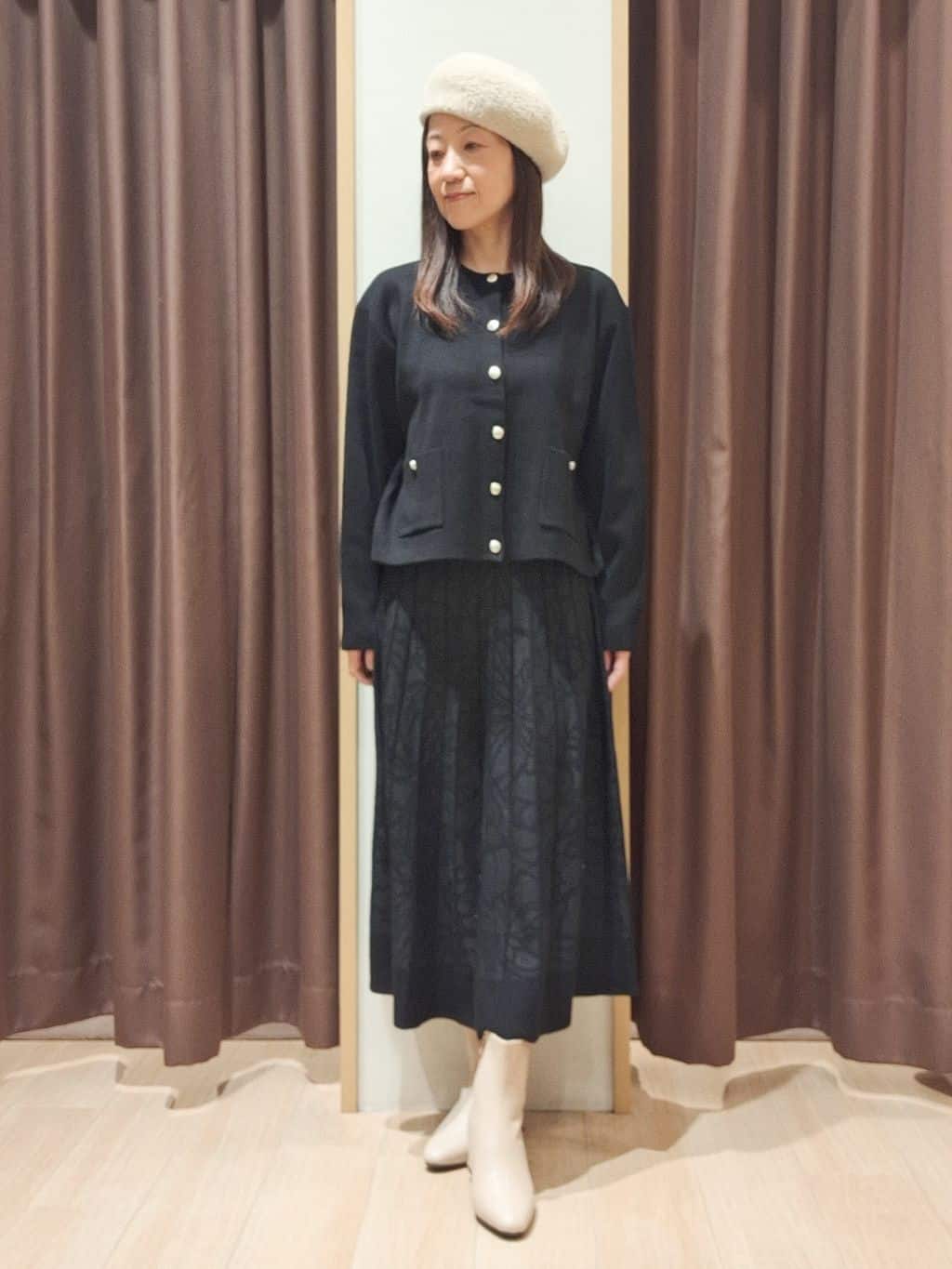 ウタさんの「grove｜【ウール混】軽やかに羽織れるショートコート」を使ったコーディネート