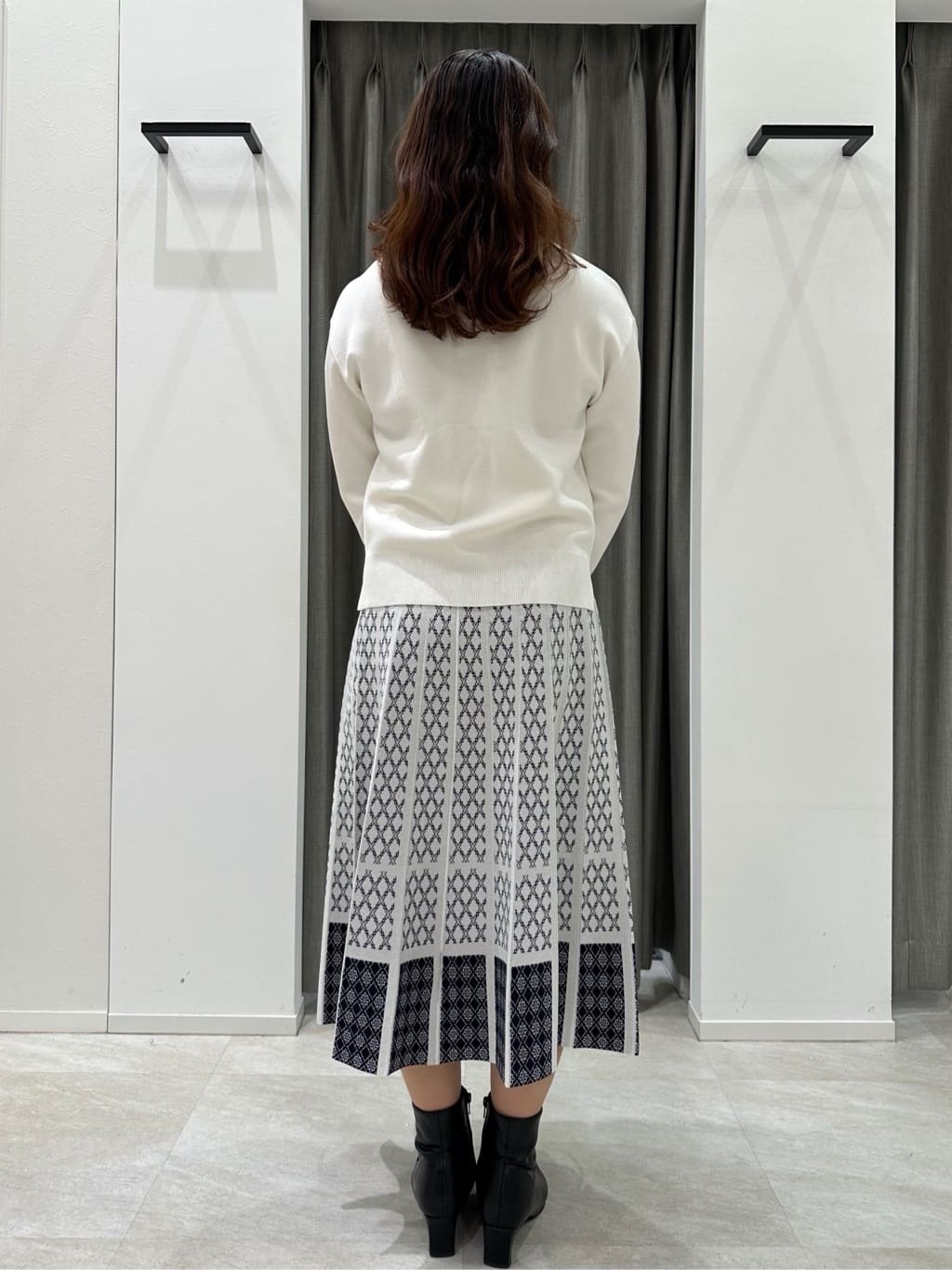 kimiさんの「UNTITLED｜◆【WEB限定カラーあり／セットアップ可】ダブルジャカードニット」を使ったコーディネート