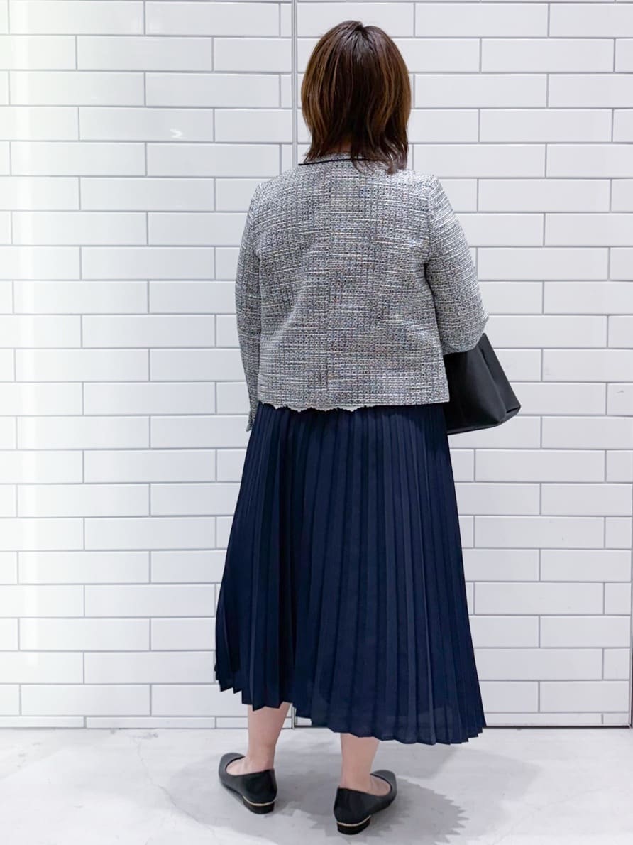chicchi♪さんの「OPAQUE.CLIP｜《通勤対応》 コットンツイードジャケット」を使ったコーディネート