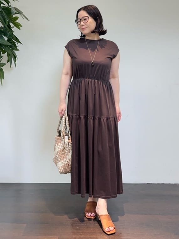 Asamiさんの「UNTITLED｜メタリックメッシュトート」を使ったコーディネート