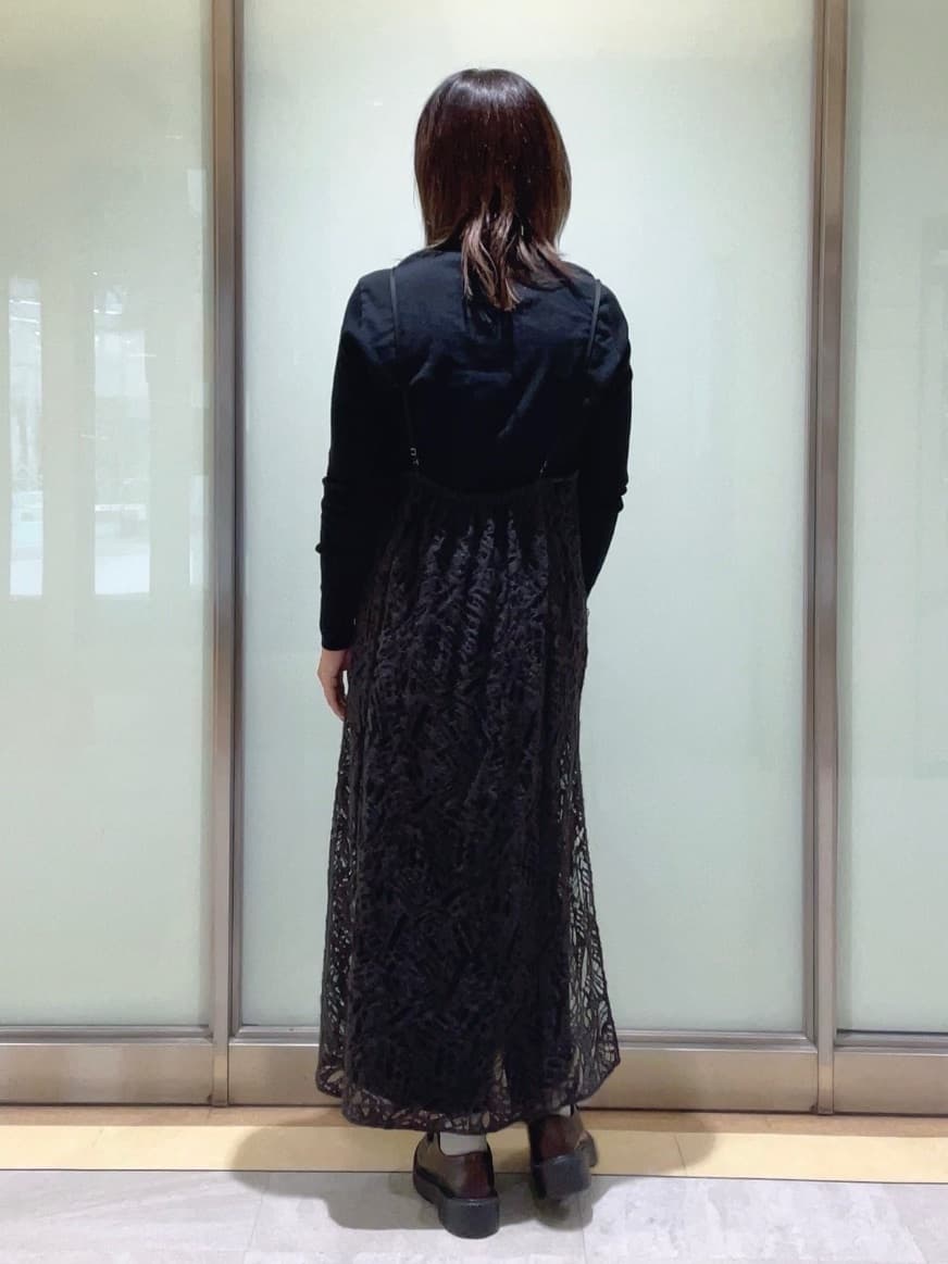 mayutaさんの「INDIVI｜【レイヤード◎】レースキャミドレス」を使ったコーディネート
