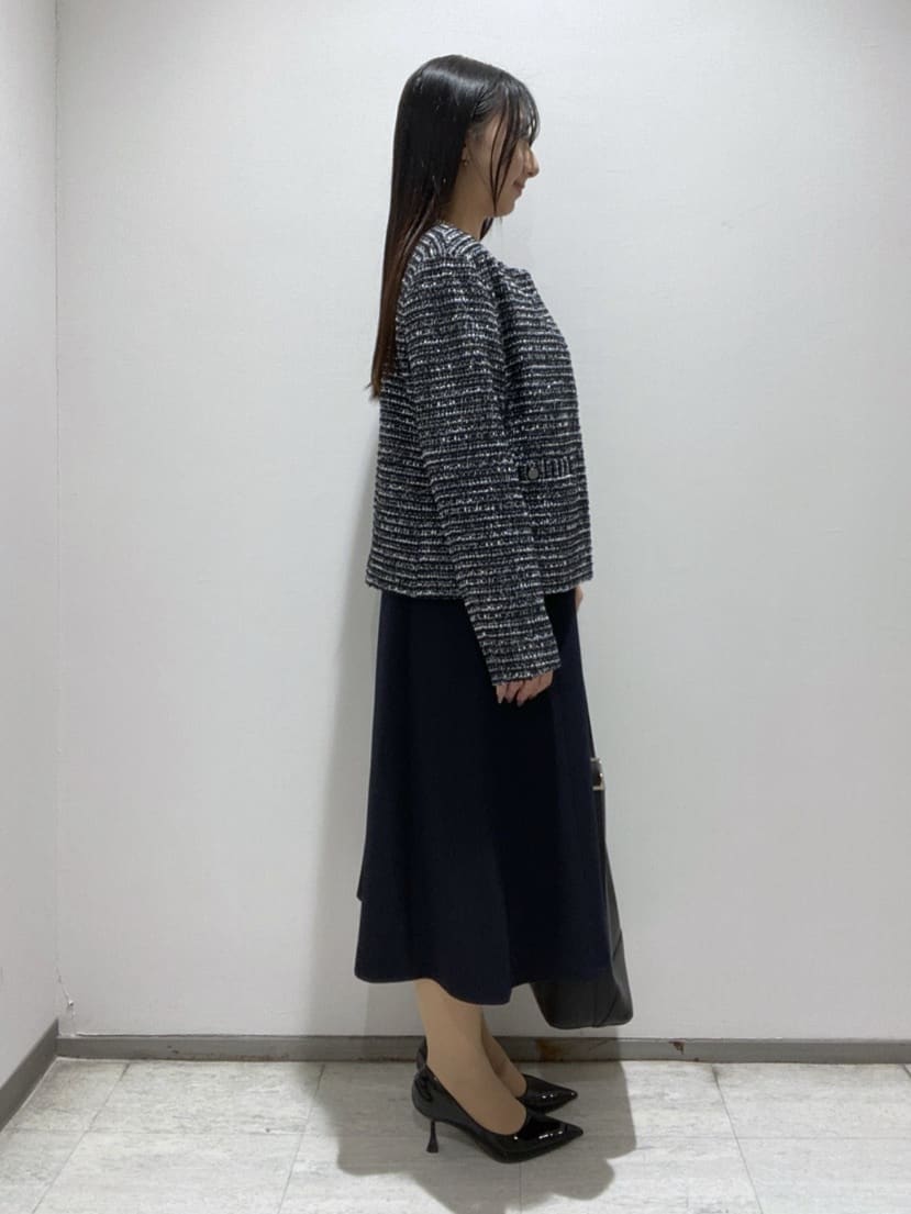 meiさんの「INDIVI｜【洗える／UVケア】ジョーゼットフレアワンピース」を使ったコーディネート