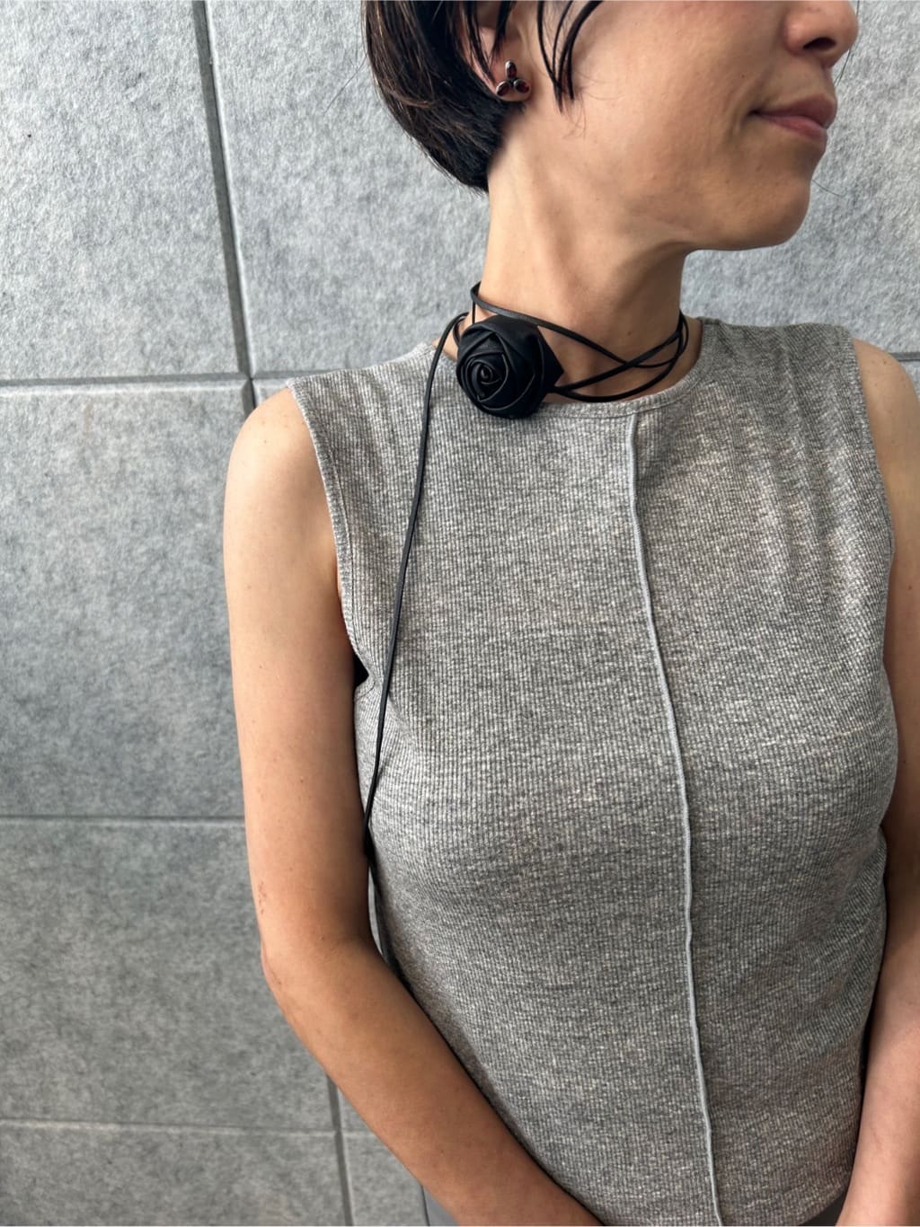 yukoさんの「CODE A｜slit jersey skirt」を使ったコーディネート