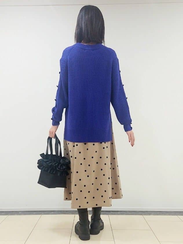 saiさんの「Reflect｜◆ドットプリントフレアスカート」を使ったコーディネート