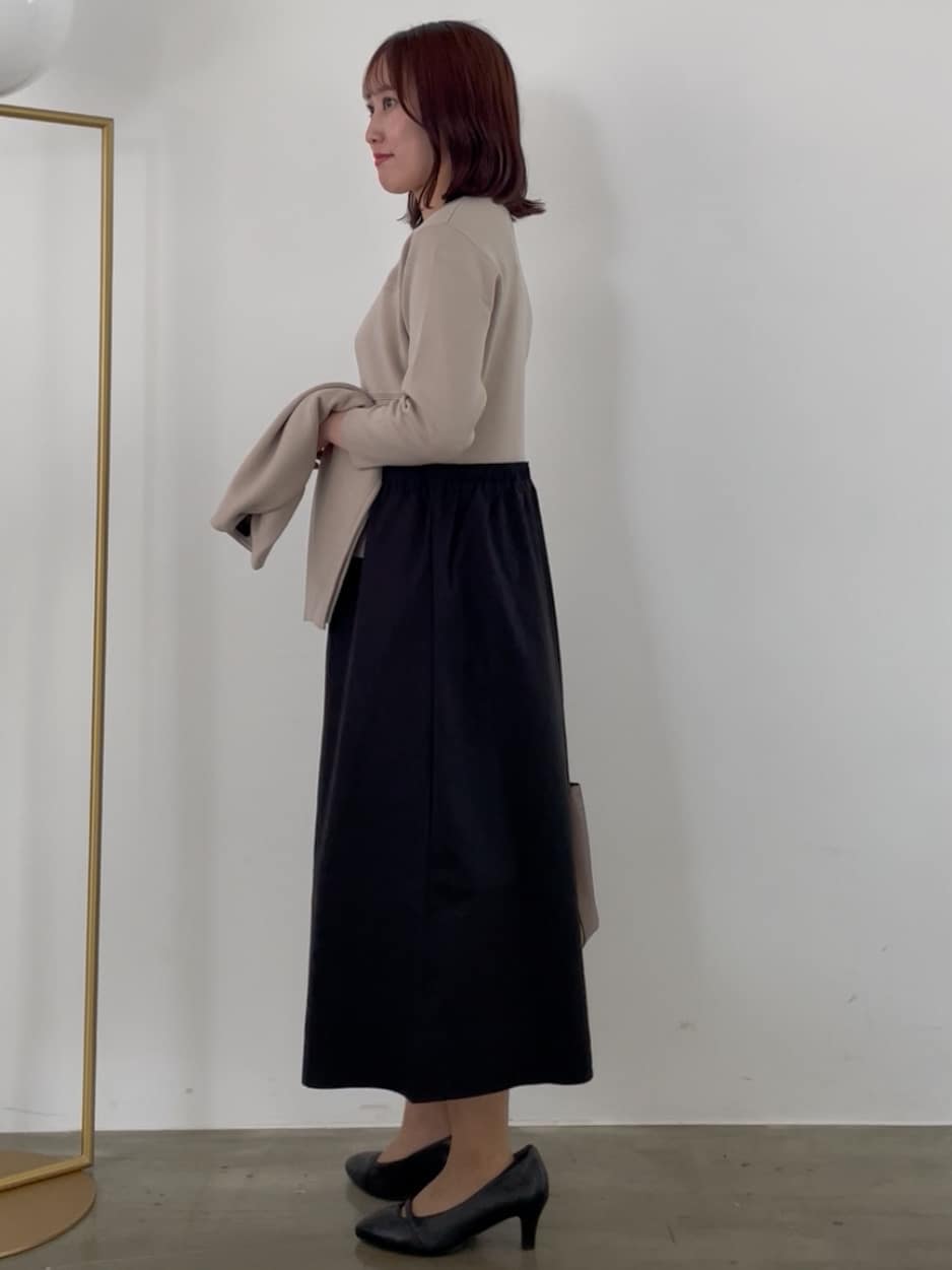 yukariさんの「Reflect｜【軽い羽織に◎／セットアップ可】パール調ボタン付きカーディガン」を使ったコーディネート