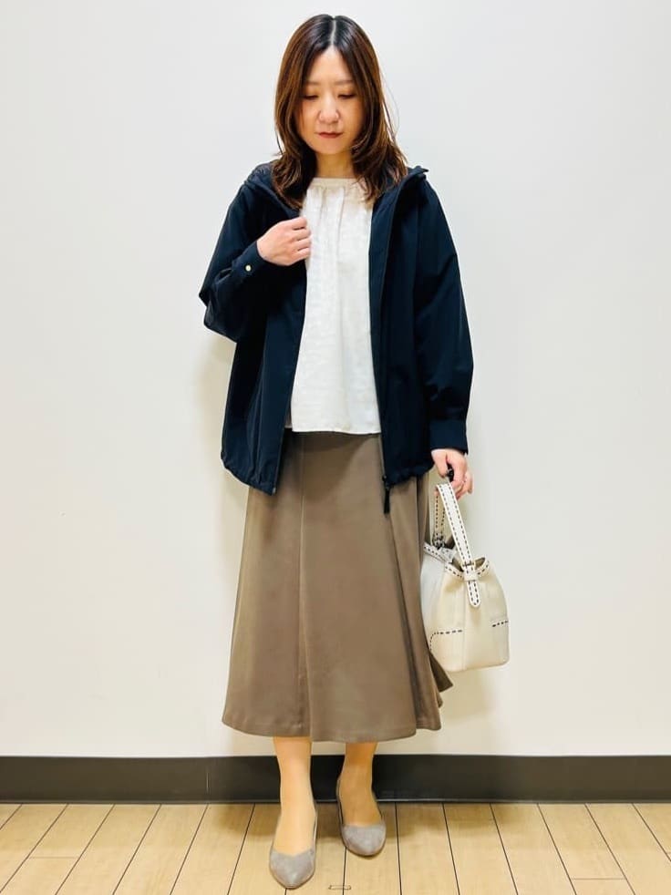 miiiさんの「Reflect｜【ライトアウター／キレイ見え／気軽な羽織に◎】スポーティライトアウター」を使ったコーディネート