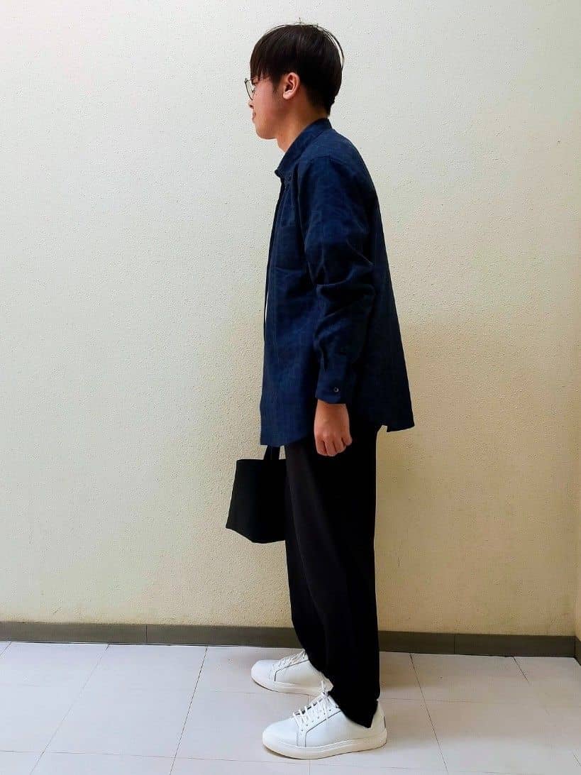 nerさんの「TAKEO KIKUCHI｜チェックボーラーガーゼシャツ」を使ったコーディネート