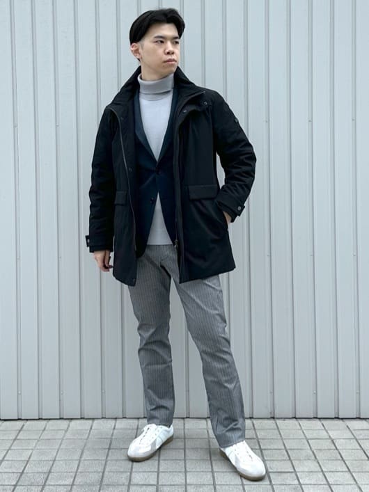 イッシーさんの「TAKEO KIKUCHI｜【None Of Stress】ストレッチ ダウンブルゾン」を使ったコーディネート