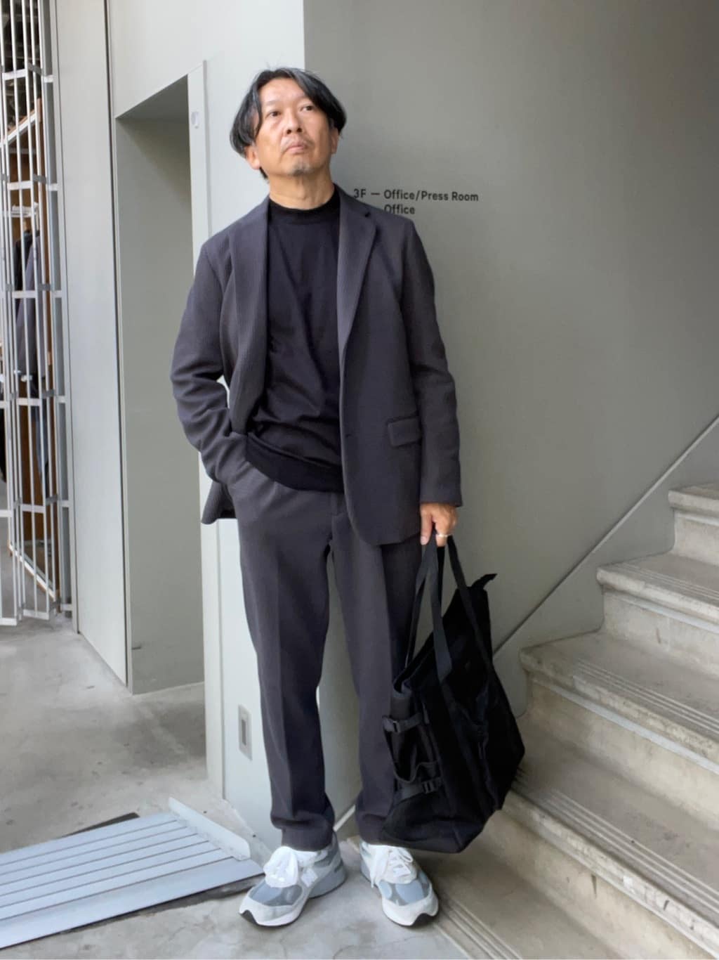 デザイナーTAKEman さんの「TAKEO KIKUCHI｜【抗菌防臭】クロスウィーブ ジャケット」を使ったコーディネート