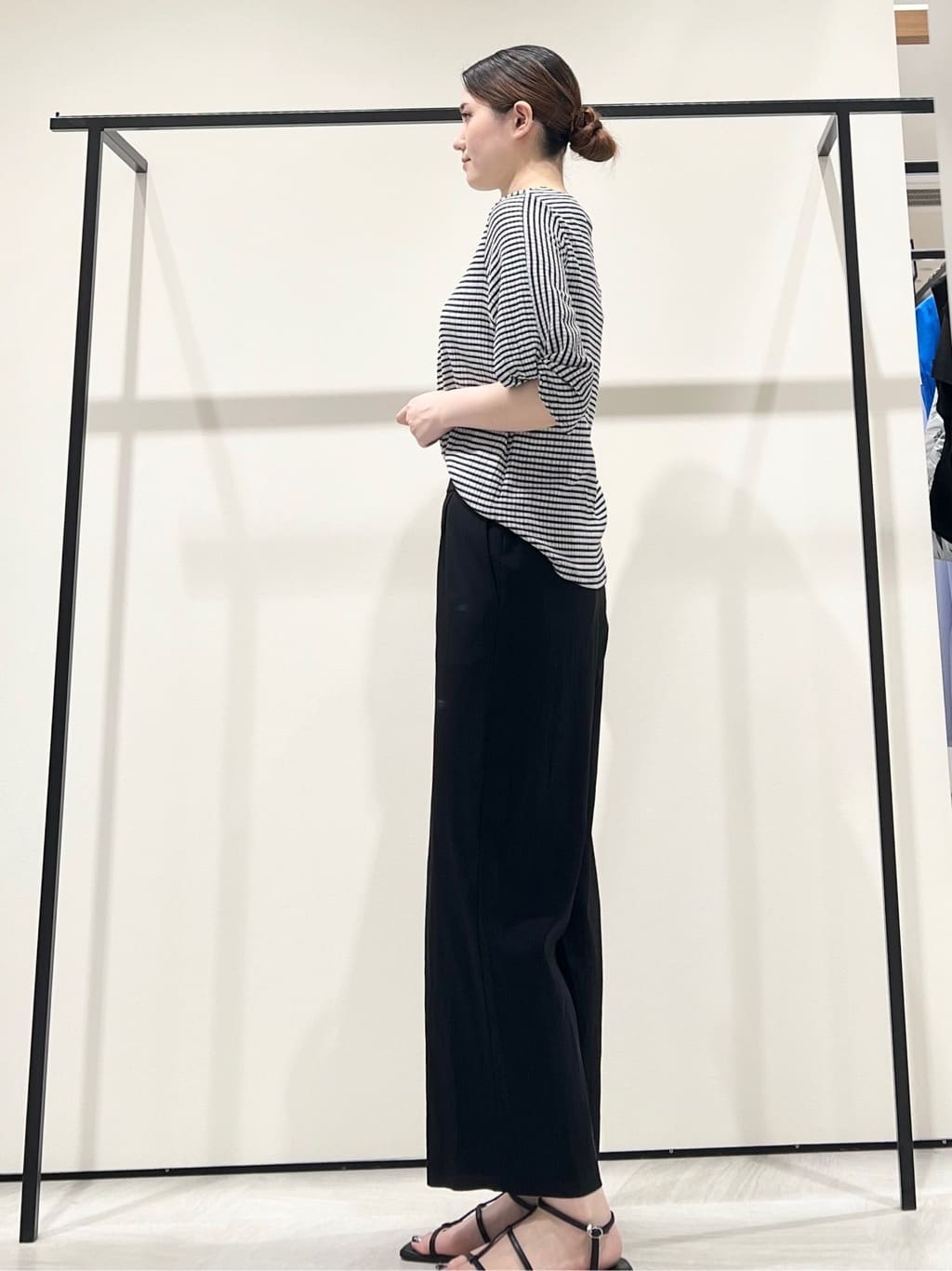 T.Kさんの「INDIVI｜【UVケア／吸汗速乾】凹凸素材ねじり袖トップス」を使ったコーディネート
