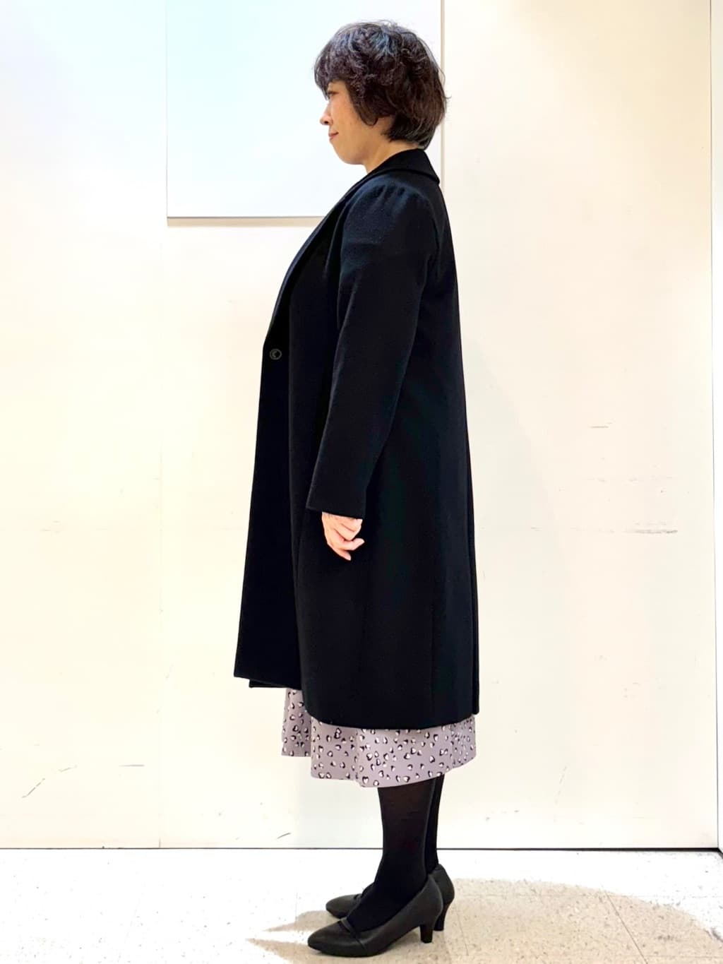 ヤスコさんの「Reflect｜【SS-4Lサイズ／選べる6色】テーラードカラーロングウール混コート」を使ったコーディネート