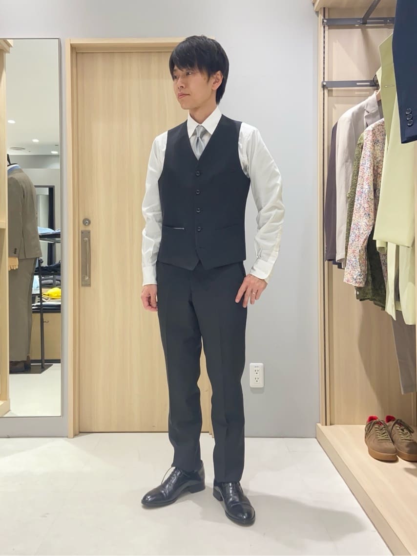 わいずみさんの「TAKEO KIKUCHI｜【Made in JAPAN】矢絣（やがすり）スーツ／スリーピース対応」を使ったコーディネート