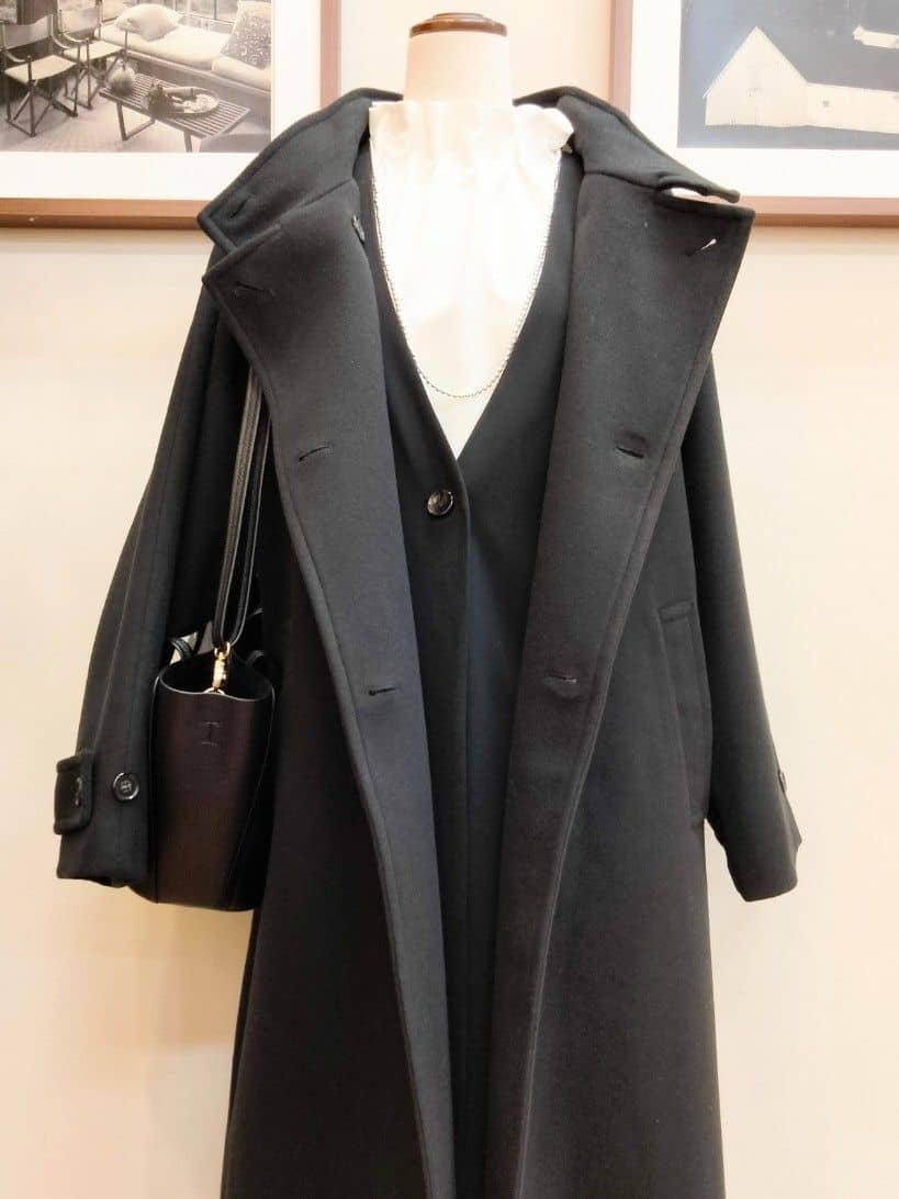 うっちーさんの「SHOO･LA･RUE｜【洗濯機可/セットアップ可/S-3L】きちんと楽に。カットジョーゼット ロングジレ」を使ったコーディネート