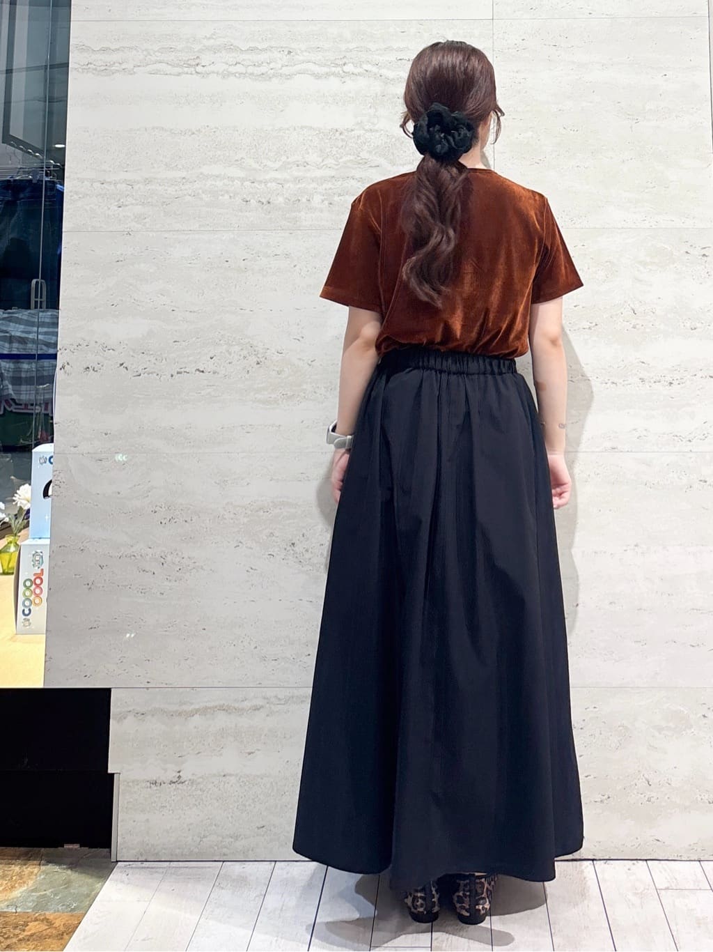 かほさんの「OPAQUE.CLIP｜フロッキーチュールTシャツ【洗濯機洗い可】」を使ったコーディネート